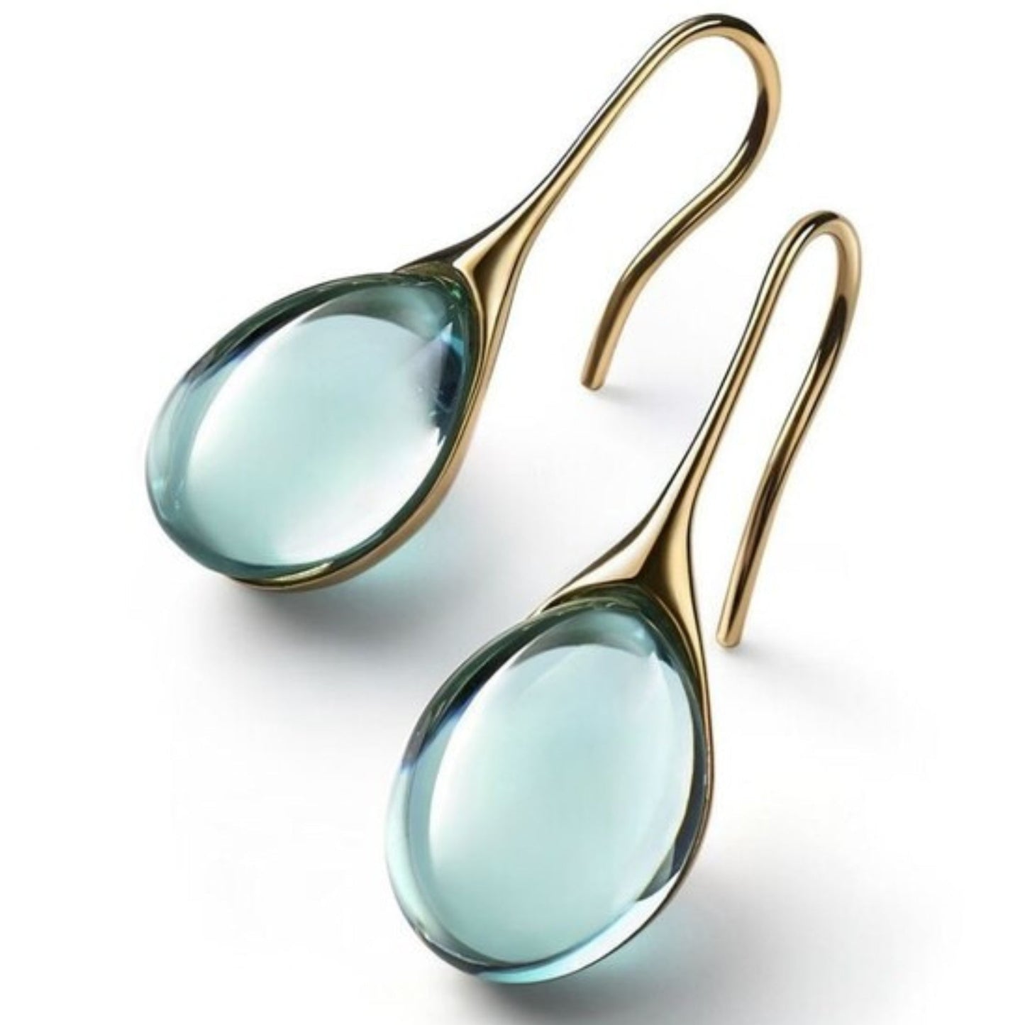Oro Pendiente hermoso con estilo único