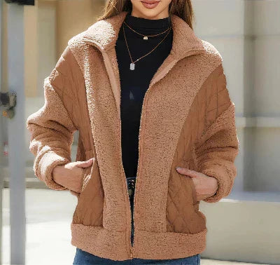 CM | Chaqueta de bolsillo Trendy para mujer