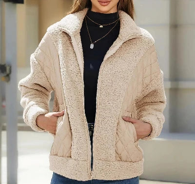 CM | Chaqueta de bolsillo Trendy para mujer