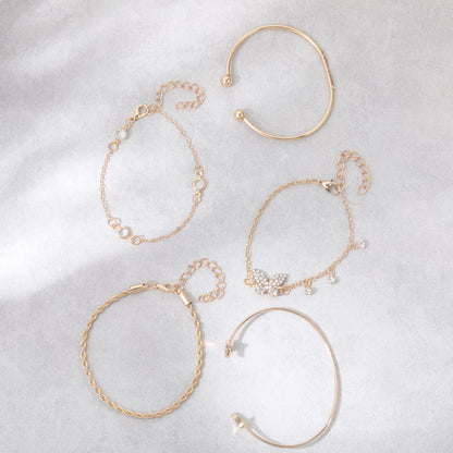 Oro Pulsera hermoso con estilo único