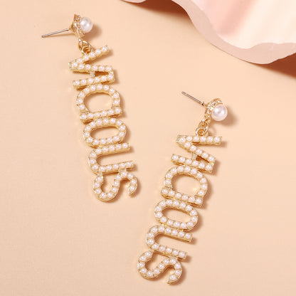 Perla Pendiente elegante para toda ocasión