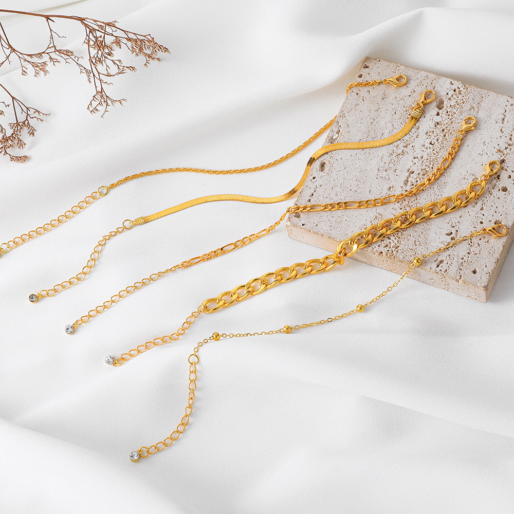 Oro Pulsera artesanal delicado