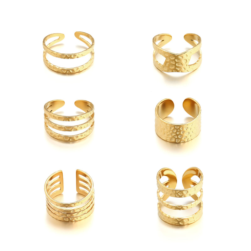 Oro Anillo elegante para toda ocasión