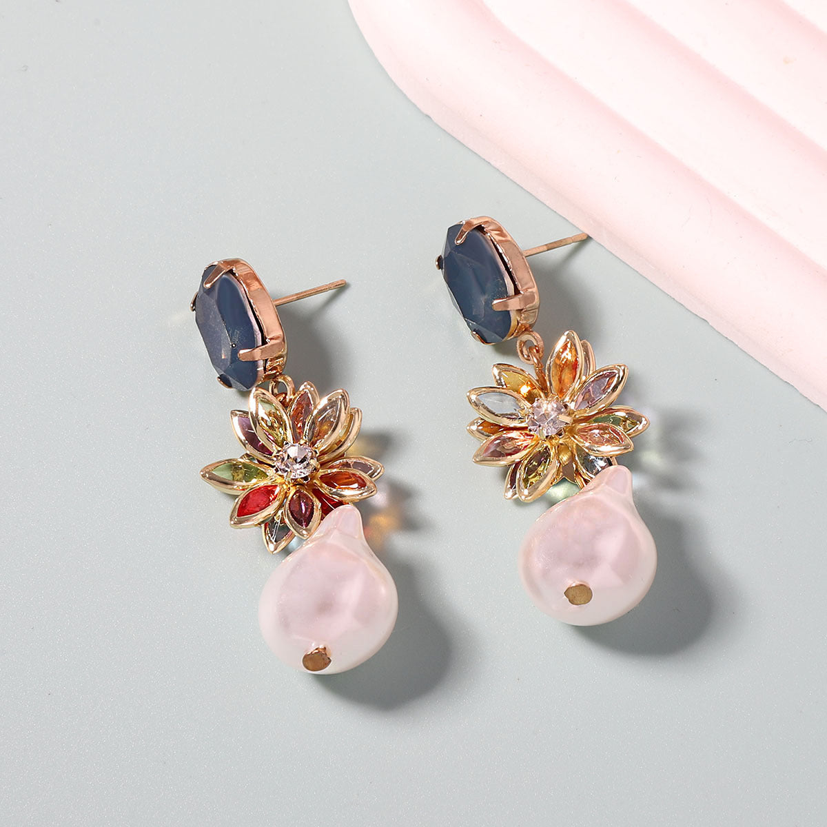 Perla Pendiente clásico con encanto atemporal