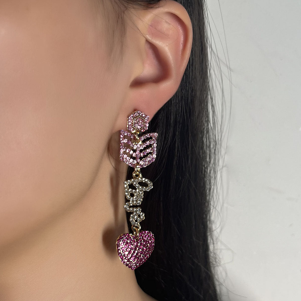 Pendiente vintage hecho a mano