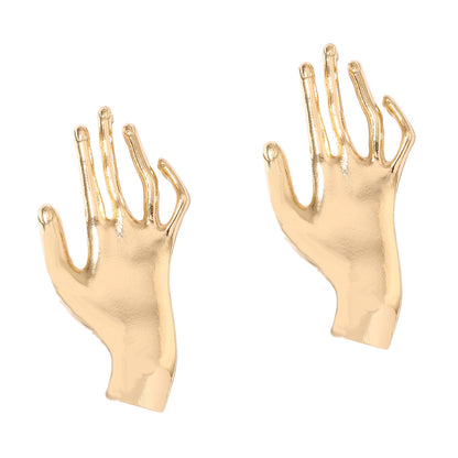 Oro Pendiente vintage hecho a mano