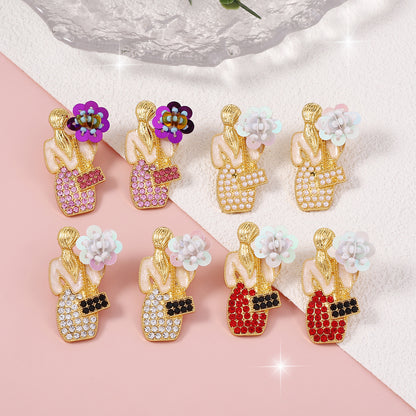 Perla Pendiente clásico con encanto atemporal