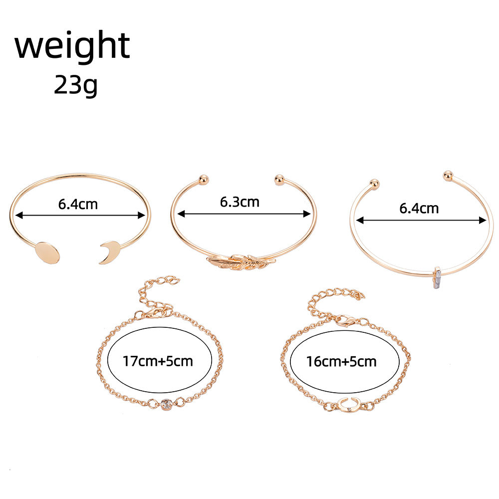 Oro Pulsera hermoso con estilo único