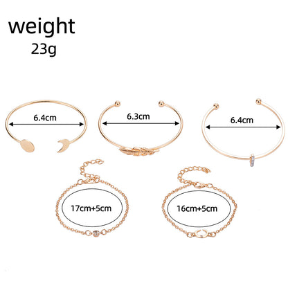 Oro Pulsera hermoso con estilo único