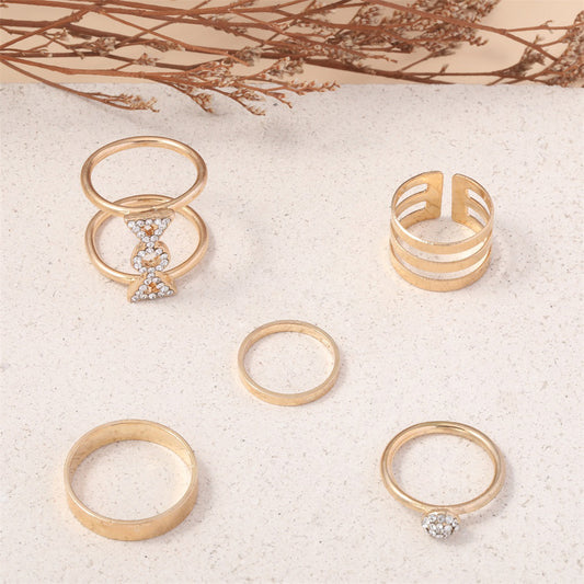 Oro Anillo artesanal delicado