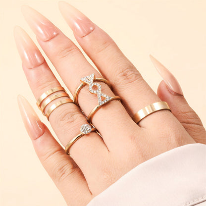 Oro Anillo artesanal delicado