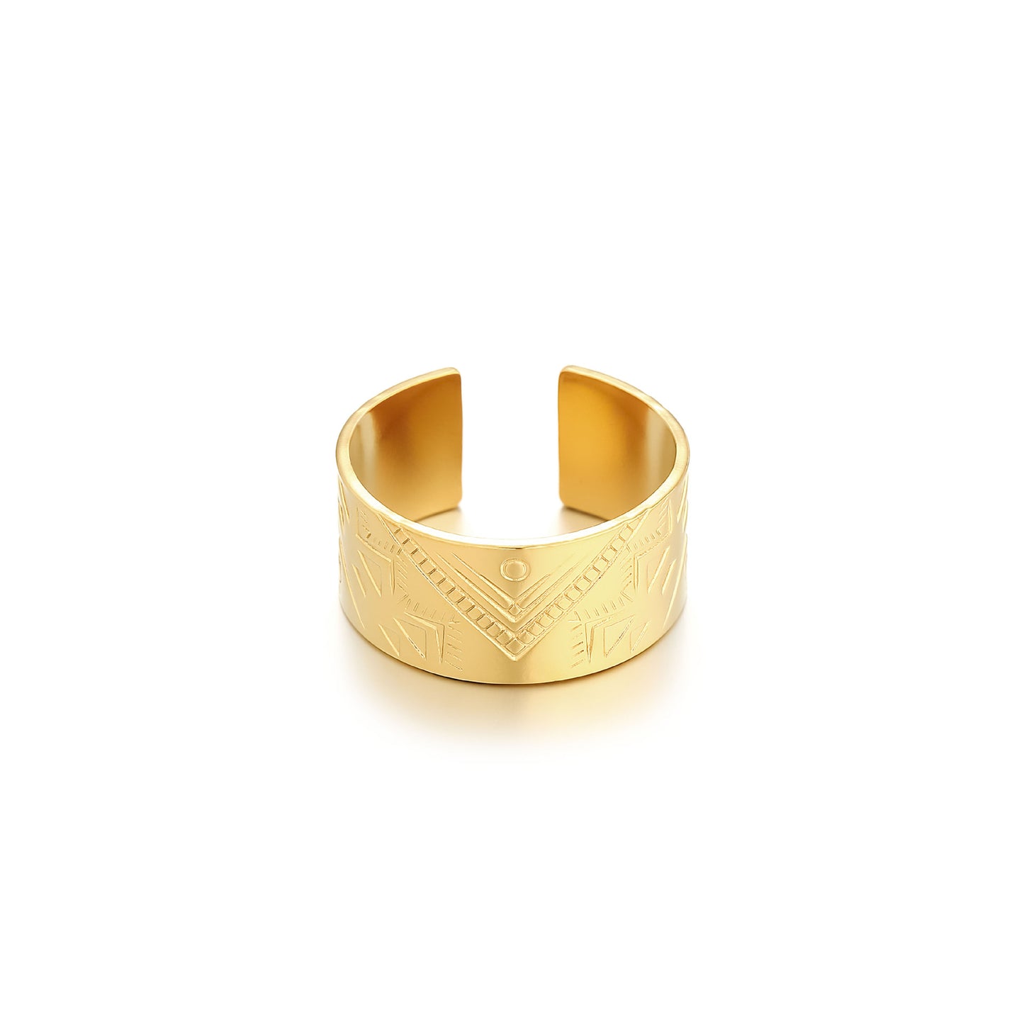 Oro Anillo elegante para toda ocasión