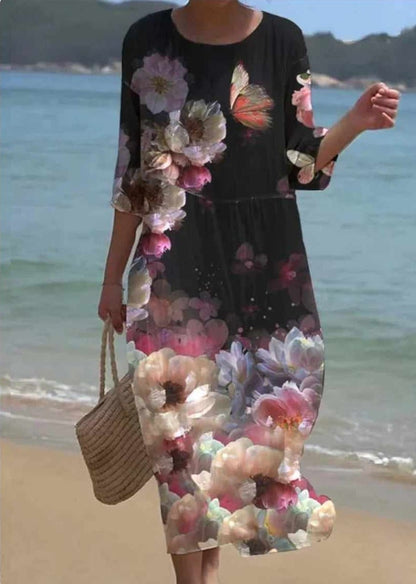 KL | Maxi vestido con estampado floral