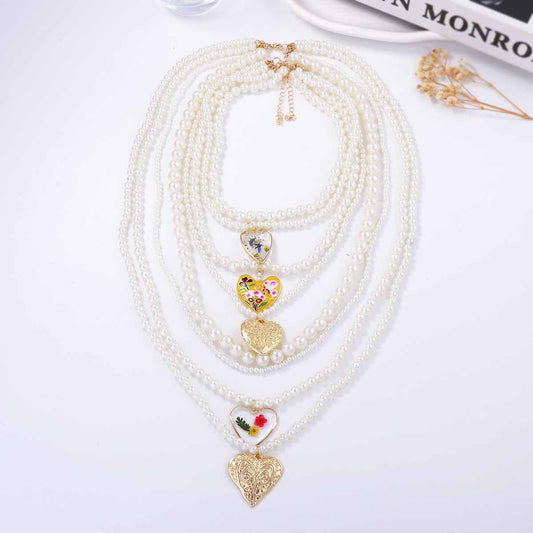 Perla Collar hermoso con estilo único