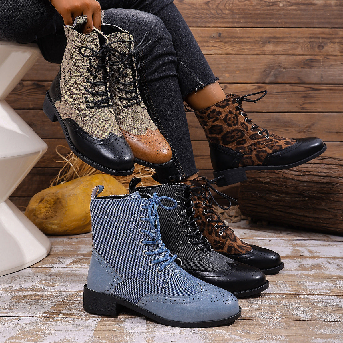 Botas Ortopédicos de Inspiración Vintage