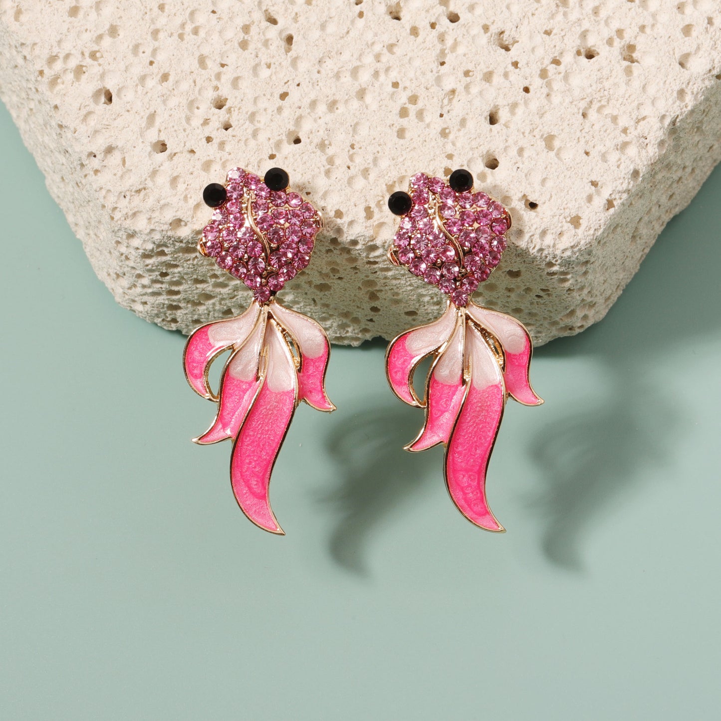 Oro Pendiente elegante para toda ocasión