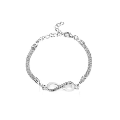 Plata Pulsera encantador para cualquier ocasión