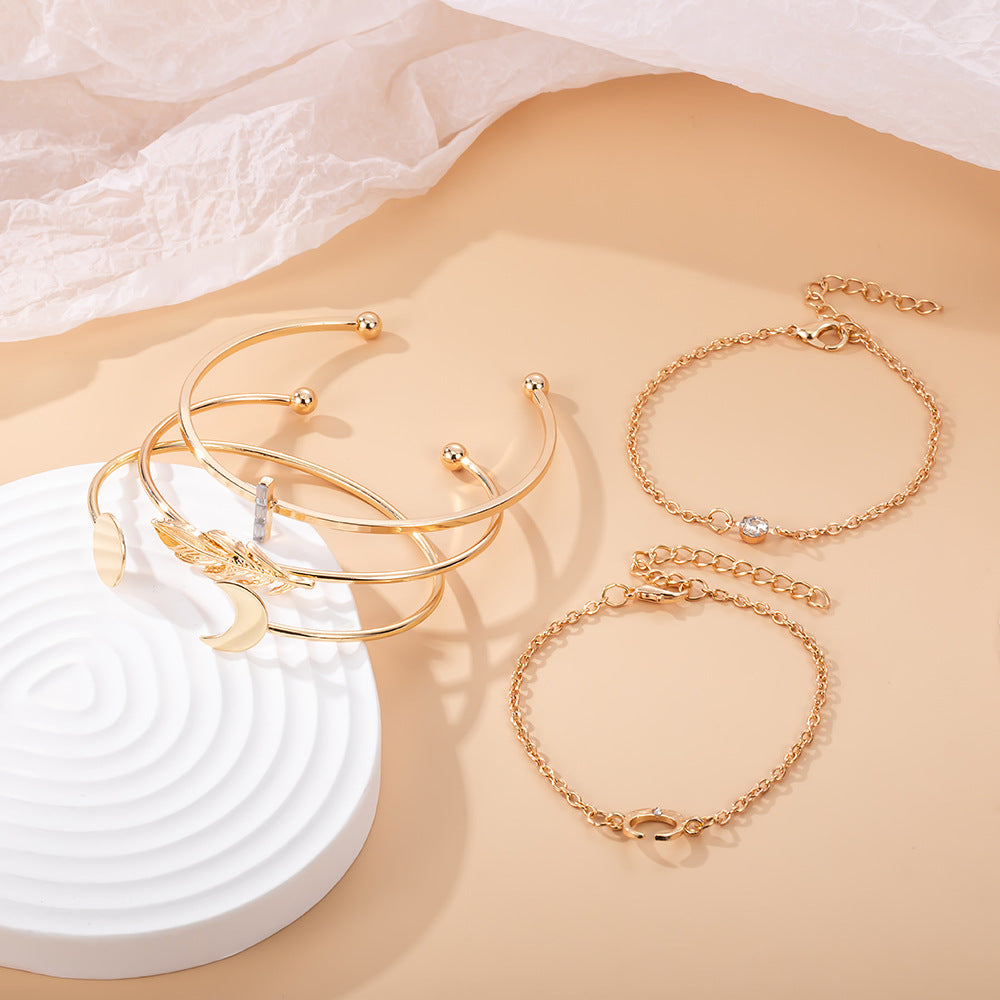 Oro Pulsera hermoso con estilo único