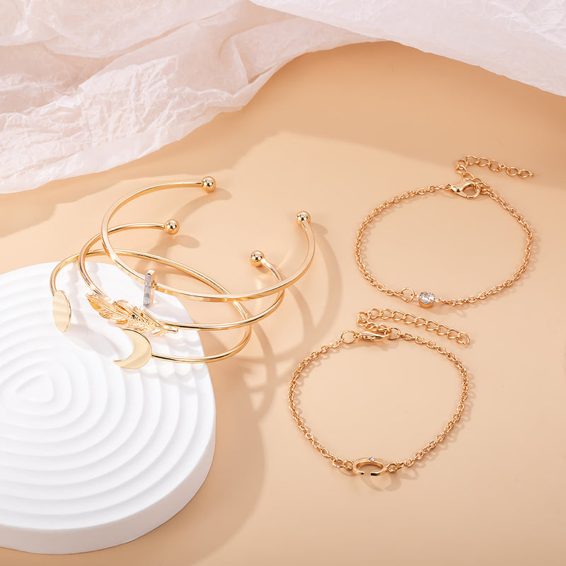 Oro Pulsera hermoso con estilo único