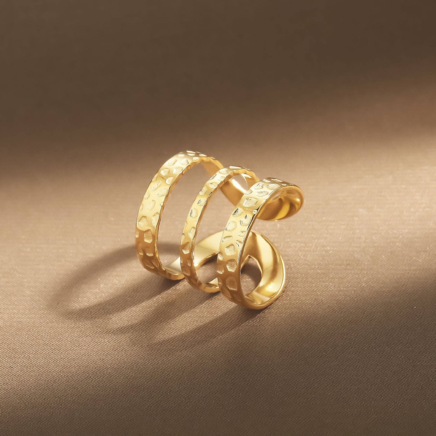 Oro Anillo elegante para toda ocasión