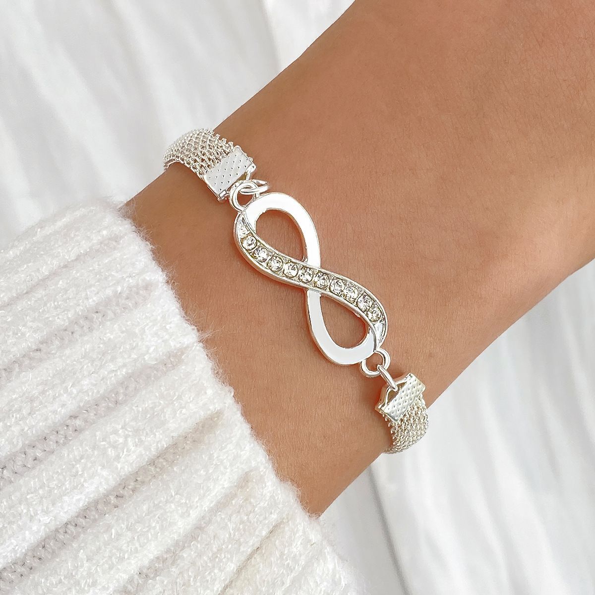 Plata Pulsera encantador para cualquier ocasión
