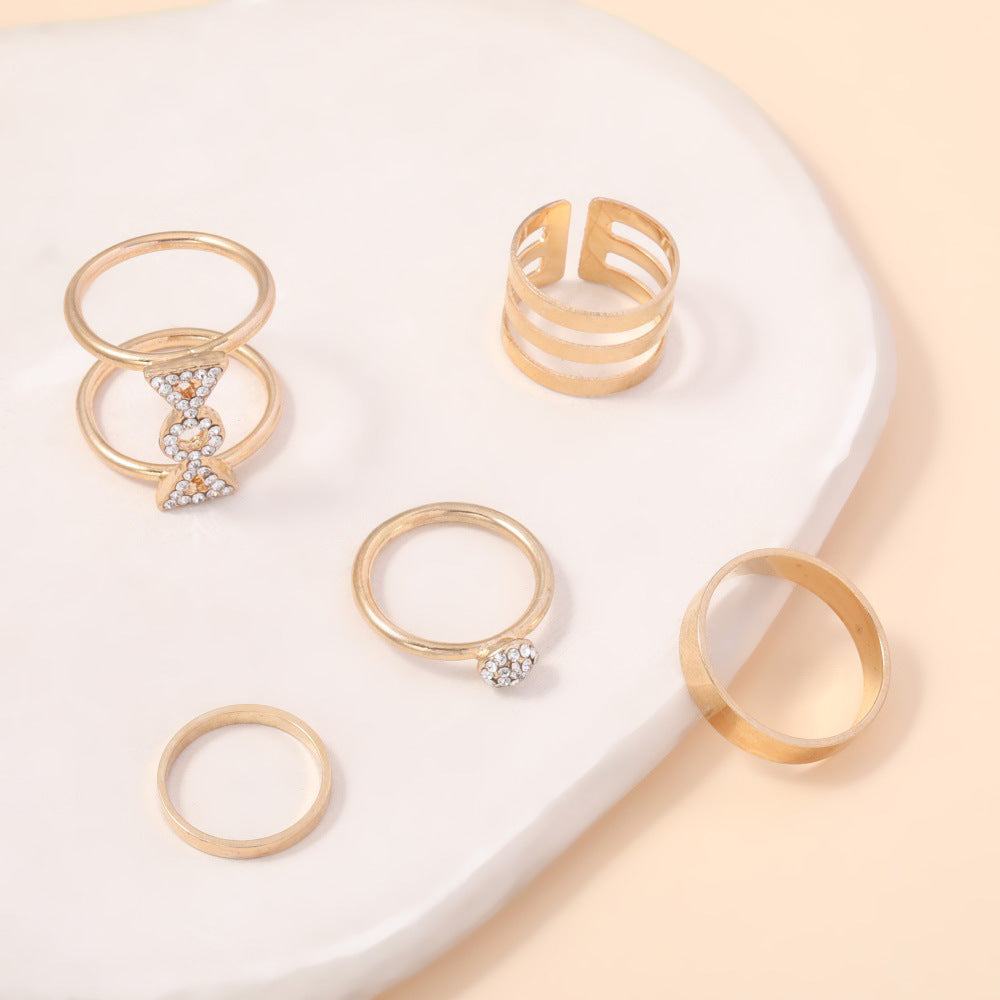 Oro Anillo artesanal delicado