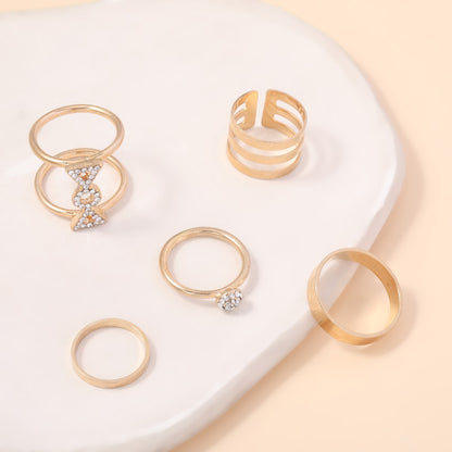 Oro Anillo artesanal delicado