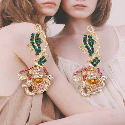 Pendiente vintage hecho a mano