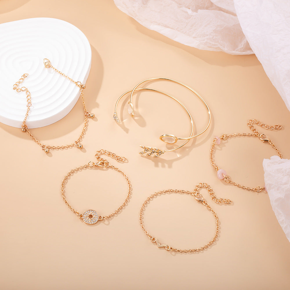 Oro Pulsera artesanal delicado