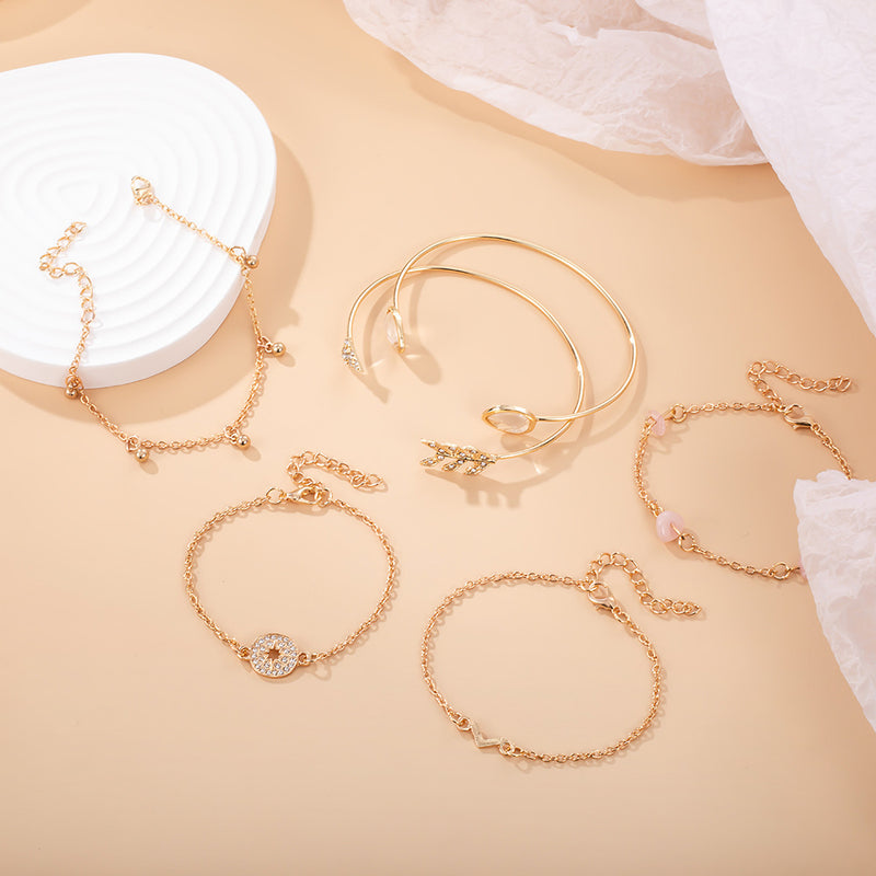 Oro Pulsera artesanal delicado