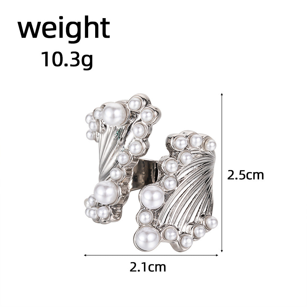 Perla Anillo artesanal delicado