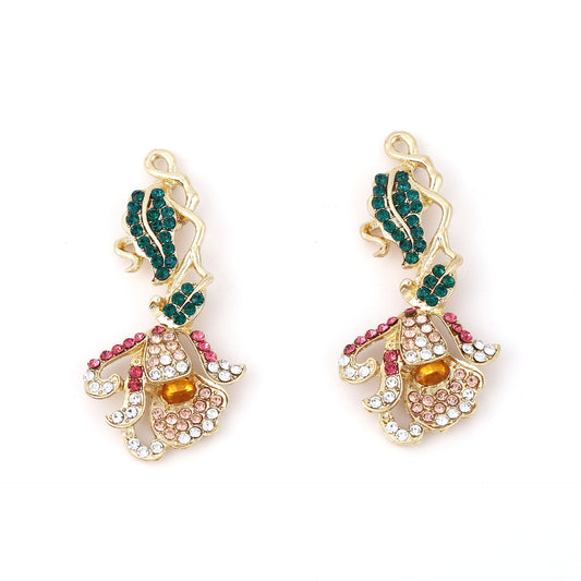 Pendiente vintage hecho a mano