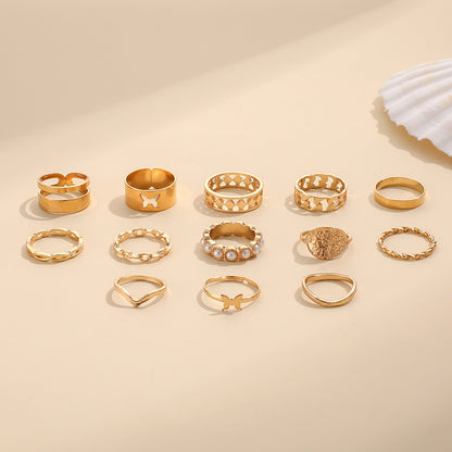 Perla Anillo hermoso con estilo único