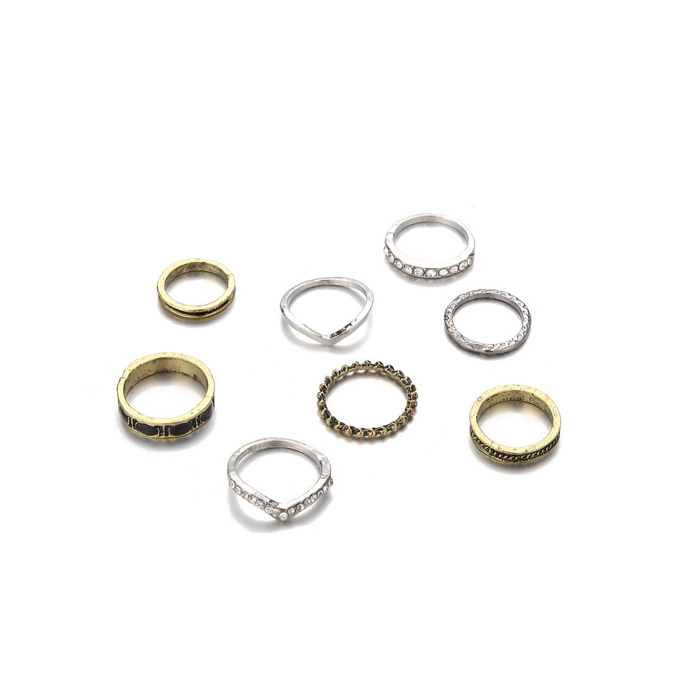 Oro Anillo vintage hecho a mano