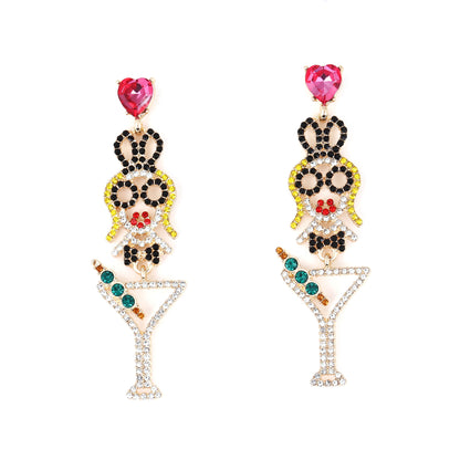 Pendiente vintage hecho a mano