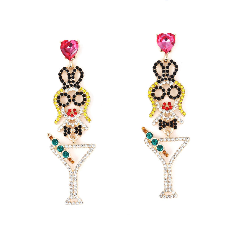 Pendiente vintage hecho a mano