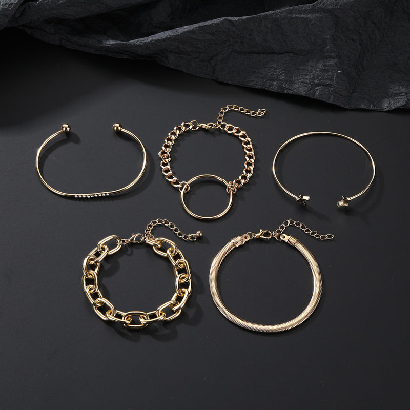 Oro Pulsera vintage hecho a mano