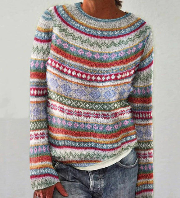 Jersey de punto con motivo vintage