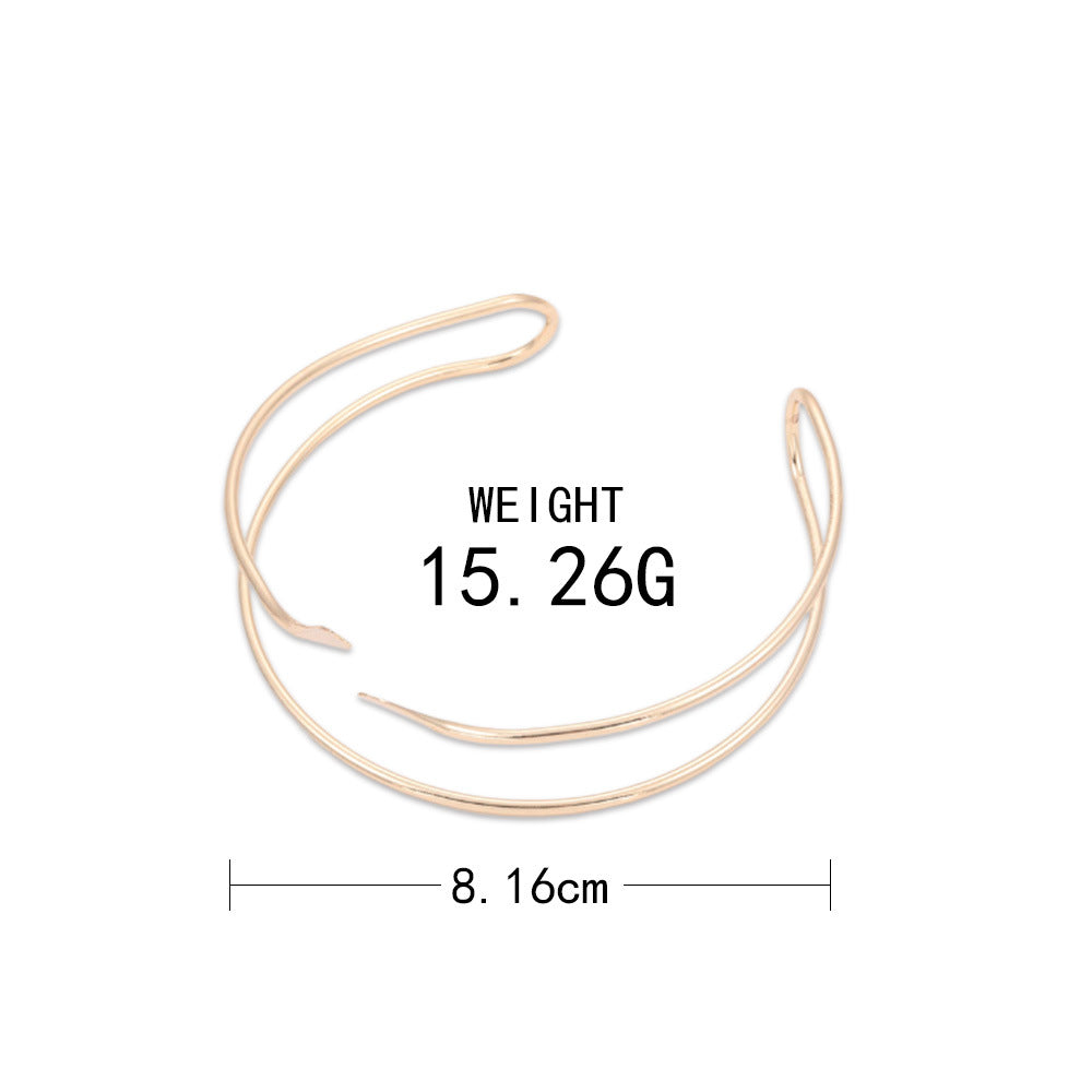 Oro Pulsera hermoso con estilo único