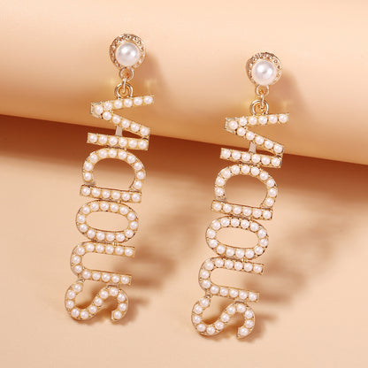 Perla Pendiente elegante para toda ocasión