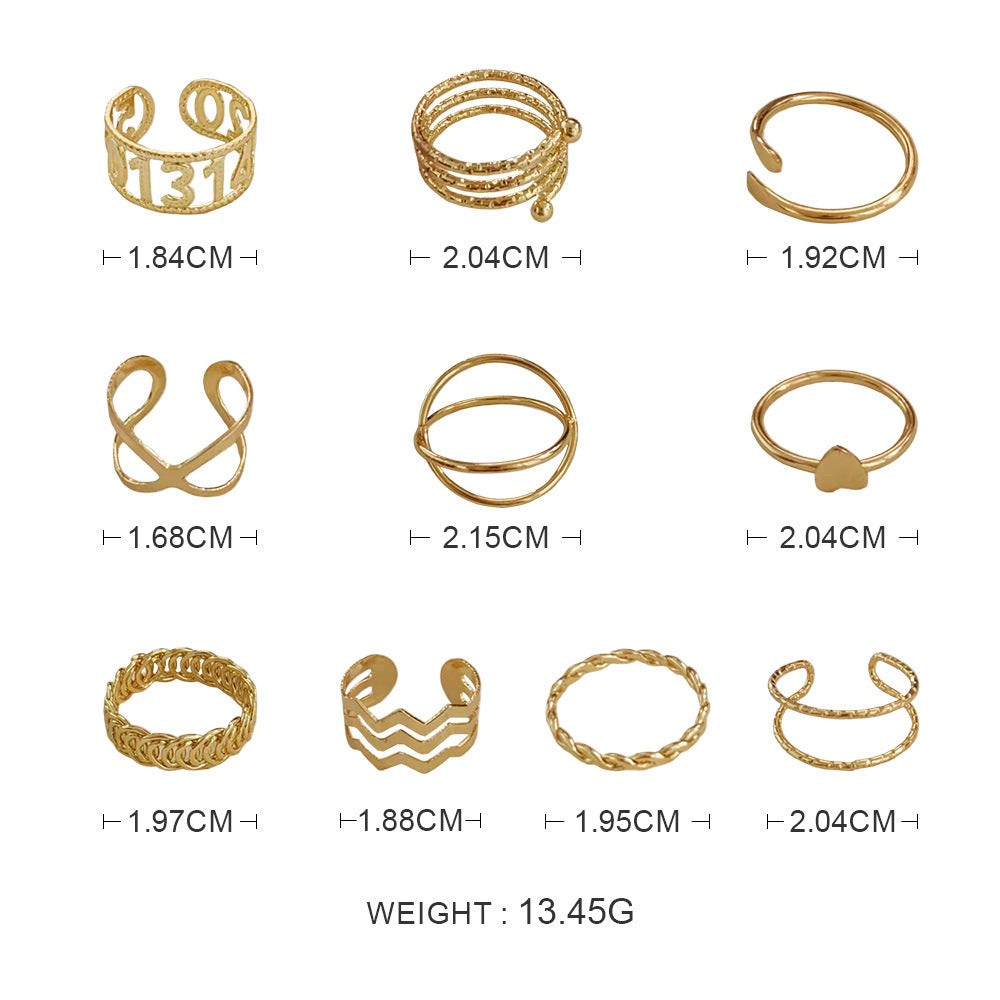 Oro Anillo hermoso con estilo único