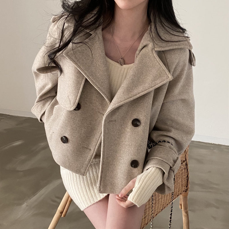 CM | Chaqueta oversize con botones para mujer