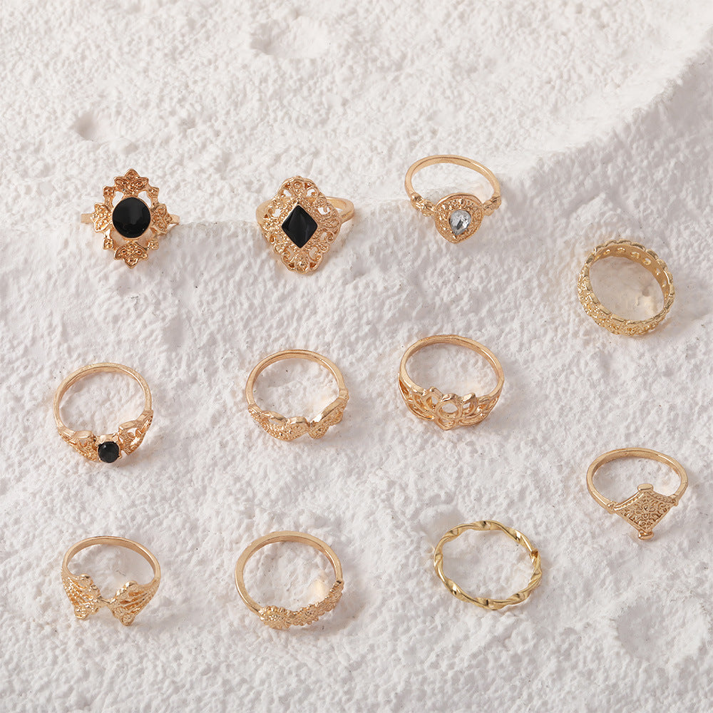 Oro Anillo elegante para toda ocasión