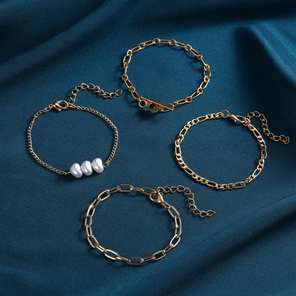 Perla Pulsera artesanal delicado