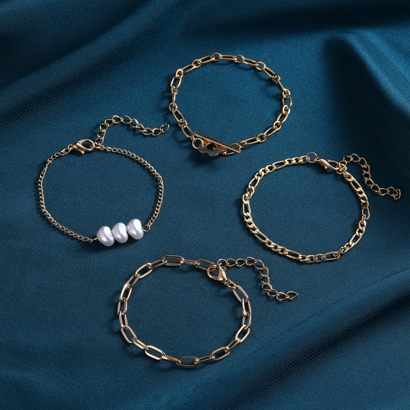 Perla Pulsera artesanal delicado