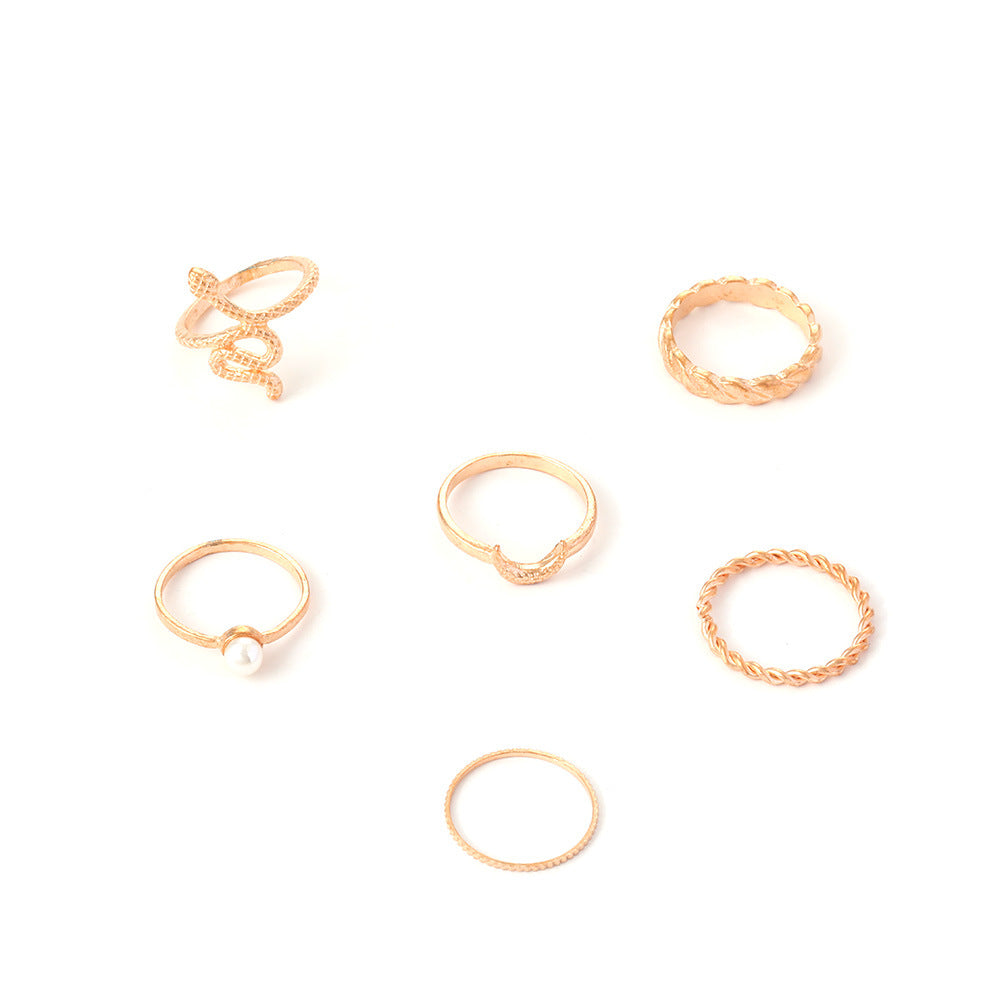 Perla Anillo hermoso con estilo único