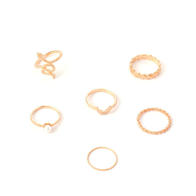 Perla Anillo hermoso con estilo único