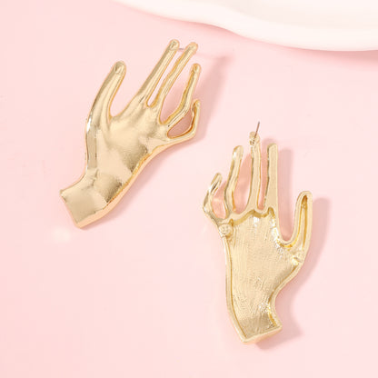 Oro Pendiente vintage hecho a mano