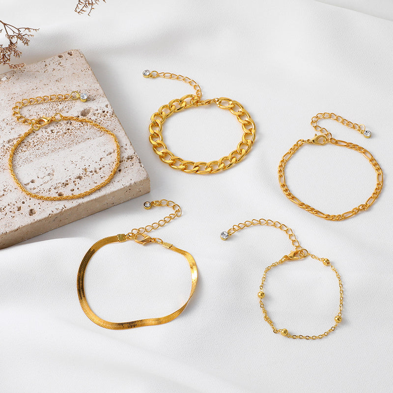 Oro Pulsera artesanal delicado