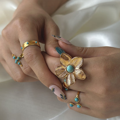 Oro Anillo elegante para toda ocasión